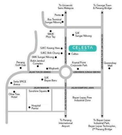 location of Celesta Residency