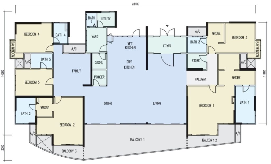 the light point penthouse floor plan - contact Scott for more info +6011-1098 4066