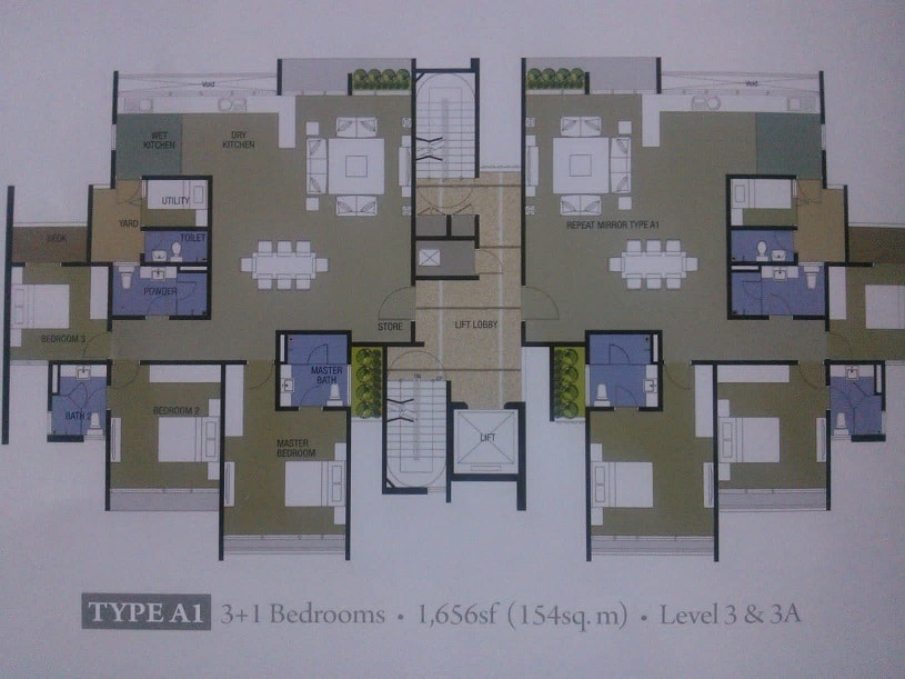 ferringhi residence 1 floor plan - contact Scott for more info +6011-1098 4066