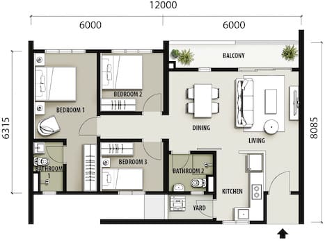 IJM Terraces Condominium Bukit Jambul layout - contact Scott for more info +6011-1098 4066