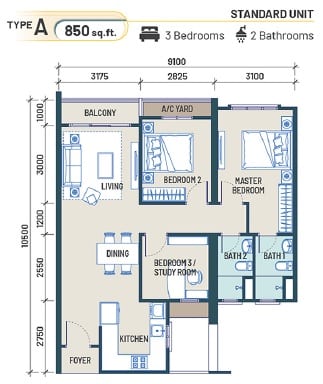 Maldives residences penang layout plan