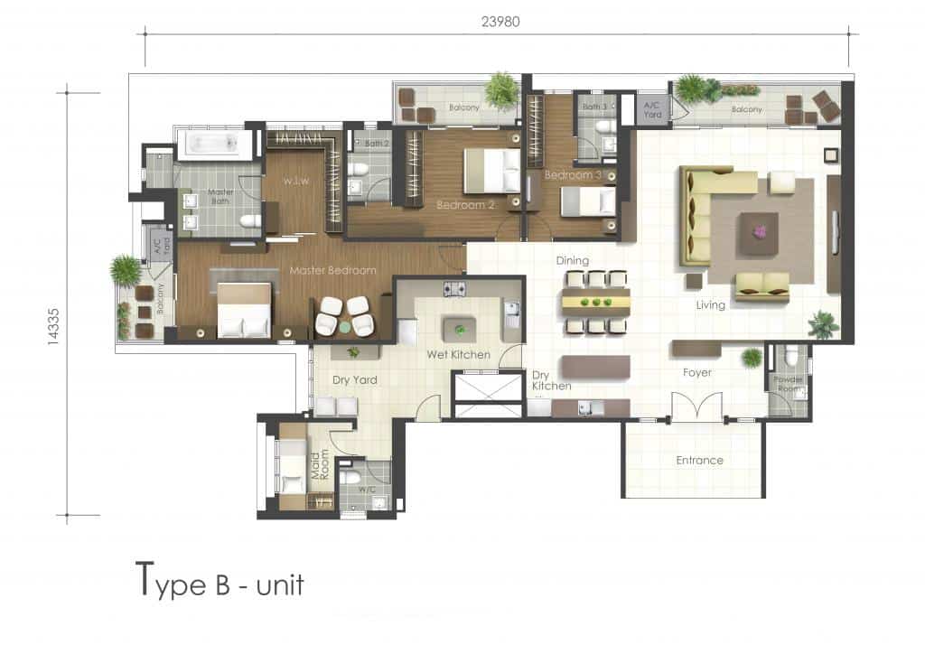 valencia residence layout - contact Scott +6018-466 8066 to visit