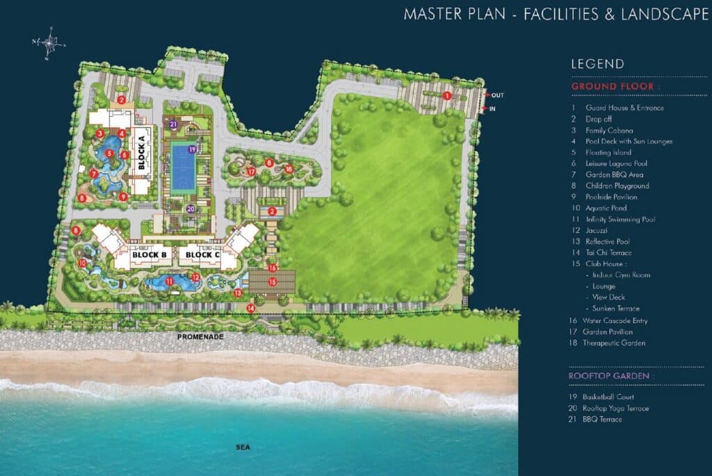 marina residence teluk air tawar facilities floor plan