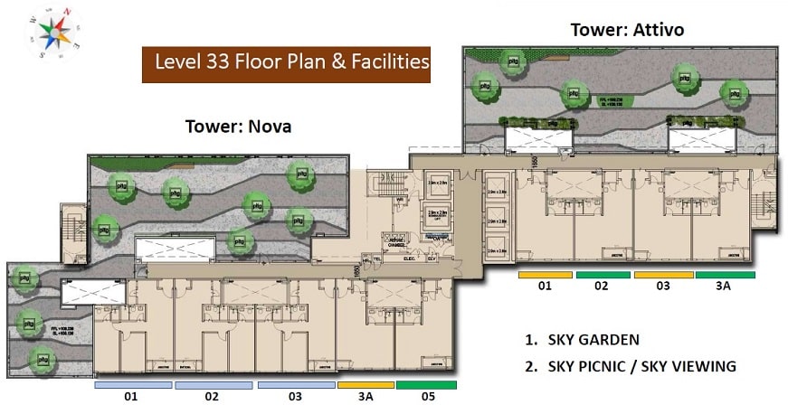 ion vivace facilities floor plan level 33