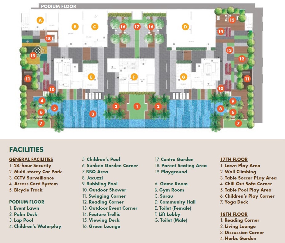 goodwood residence facilities floor plan