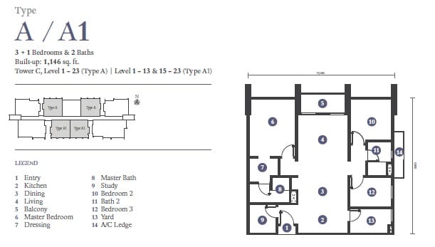 triuni residence layout - contact +6011-1098 4066 Scott